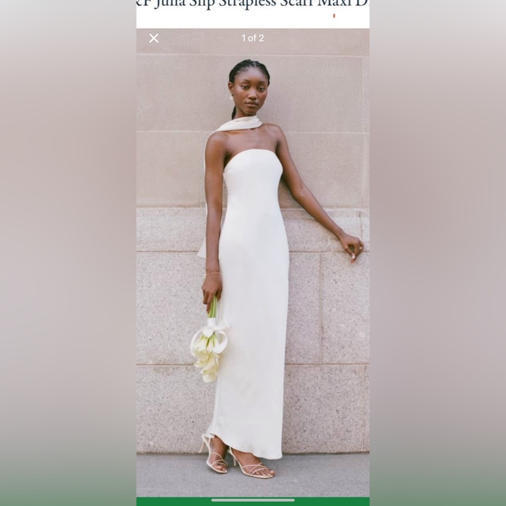 Abercrombie & Fitch Cream Strapless Dress